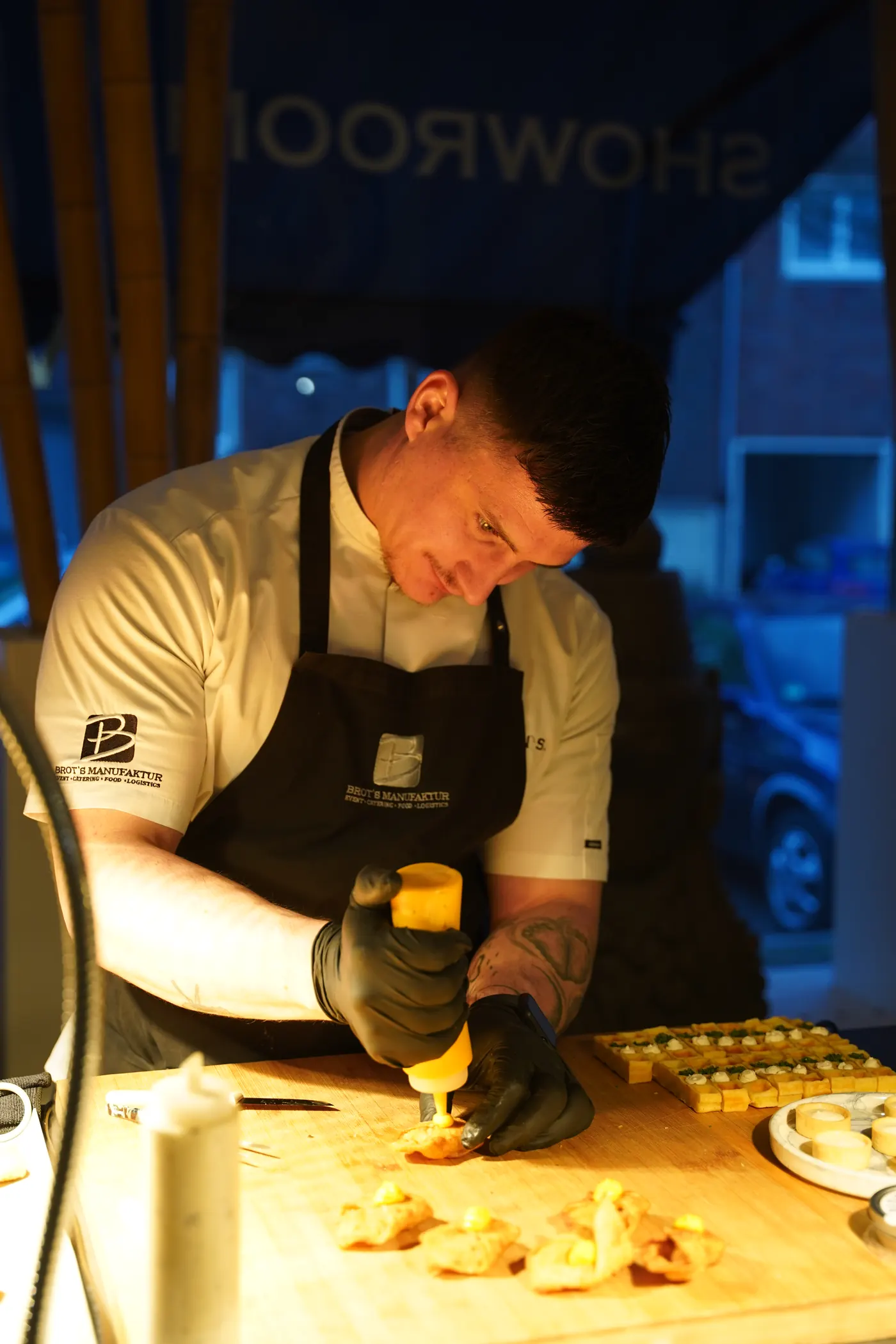 Live Cooking von Brot’s Manufaktur bei einem Event in der Glockenstraße Düsseldorf